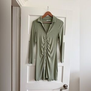 Abercrombie Knit Ruched Dress